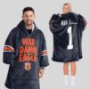 Auburn Tigers - Football Unisex Blanket Hoodie Custom Name And Number