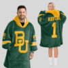 Baylor Bears - Football Unisex Blanket Hoodie Custom Name And Number