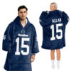Penn State Nittany Lions - Football Unisex Blanket Hoodie Custom Name And Number