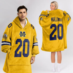 Michigan Wolverines - Football Unisex Blanket Hoodie Custom Name And Number