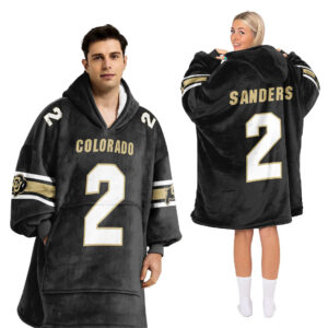 Colorado Buffaloes - Football Unisex Blanket Hoodie Custom Name And Number