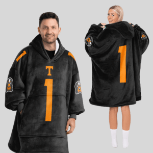 Tennessee Volunteers - Football Unisex Blanket Hoodie Custom Name And Number